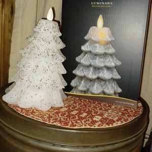 Luminara White Glitter Tree